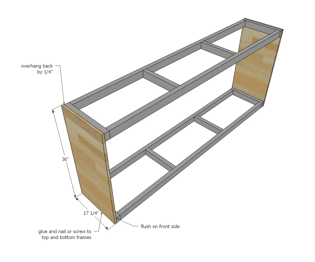 Ana White Grandy Sliding Door Console Diy Projects